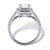1.63 TCW Princess-Cut Cubic Zirconia Engagement Ring in Platinum over Sterling Silver-12 at PalmBeach Jewelry