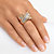 3.64 TCW Baguette Cut Cubic Zirconia Yellow Gold-Plated Crossover Ring-13 at PalmBeach Jewelry