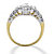 4.91 TCW Marquise-Cut Cubic Zirconia Yellow Gold-Plated Engagement Anniversary Ring-12 at PalmBeach Jewelry