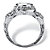 3.09 TCW White Round Cubic Zirconia Sterling Silver Anniversary Ring-12 at PalmBeach Jewelry