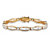 7.50 TCW Round and Baguette Cubic Zirconia Yellow Gold-Plated Tennis Bracelet 7 1/4"-11 at PalmBeach Jewelry