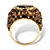 13.36 TCW Oval-Cut Genuine Smoky Quartz Smoky-Quartz-Color Crystal Yellow Gold-Plated Ring-12 at PalmBeach Jewelry