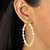 7.20 TCW Round Cubic Zirconia Gold-Plated Garland Hoop Earrings (1 3/4")-13 at PalmBeach Jewelry