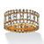 4.80 TCW Emerald-Cut Cubic Zirconia Gold-Plated Eternity Ring-11 at PalmBeach Jewelry