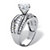 3.84 TCW Round Cubic Zirconia Platinum over Sterling Silver Engagement Anniversary Ring-12 at PalmBeach Jewelry