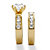 4.40 TCW Round Cubic Zirconia Two-Piece Bridal Set Gold-Plated-12 at PalmBeach Jewelry