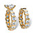 12.67 TCW Princess-Cut Cubic Zirconia Gold-Plated Eternity Wedding Ring Set-12 at PalmBeach Jewelry