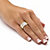 12.67 TCW Princess-Cut Cubic Zirconia Gold-Plated Eternity Wedding Ring Set-13 at PalmBeach Jewelry