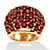 11.70 TCW Round Genuine Garnet Yellow Gold-Plated Dome Ring-11 at PalmBeach Jewelry