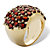 11.70 TCW Round Genuine Garnet Yellow Gold-Plated Dome Ring-12 at PalmBeach Jewelry