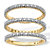 Diamond Accent Yellow Gold-Plated 3-Piece Stack Ring Eternity Band Set-11 at PalmBeach Jewelry