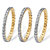 Diamond Accent Yellow Gold-Plated 3-Piece Stack Ring Eternity Band Set-12 at PalmBeach Jewelry
