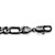Men's Figaro-Link Chain Bracelet Black Rhodium-Plated 9" (10.5mm)-12 at PalmBeach Jewelry