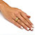 Round Simulated Birthstone Personalized "Grandma" Family Ring in Yellow Gold-Plated-13 at PalmBeach Jewelry