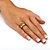 Round Simulated Birthstone "Mother" Ring Gold-Plated-13 at PalmBeach Jewelry