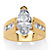 3.02 TCW Marquise-Cut Cubic Zirconia Yellow Gold-Plated Ring-11 at PalmBeach Jewelry