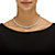 26.23 TCW Round Cubic Zirconia Silvertone Graduated Eternity Necklace 16"-13 at Direct Charge presents PalmBeach