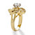 6.76 TCW Round Cubic Zirconia Gold-Plated Cocktail Ring-12 at PalmBeach Jewelry