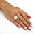 6.76 TCW Round Cubic Zirconia Gold-Plated Cocktail Ring-13 at PalmBeach Jewelry