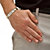 Men's Two-Tone Bar-Link Personalized I.D. Bracelet in Gold Ion-Plated Stainless Steel 8 1/4"-14 at PalmBeach Jewelry