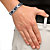 Men's Crystal Accent Bar-Link Bracelet in Black Ion-Plated Stainless Steel-14 at PalmBeach Jewelry