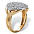 1/7 TCW Round Diamond Pave 18k Gold over Sterling Silver Split-Shank Ring-12 at PalmBeach Jewelry