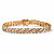 Men's Diamond Accent Curb-Link Bracelet Yellow Gold-Plated 8.5" (9mm)-11 at PalmBeach Jewelry
