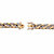 Men's Diamond Accent Curb-Link Bracelet Yellow Gold-Plated 8.5" (9mm)-12 at PalmBeach Jewelry