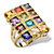 8.40 TCW Princess-Cut Multicolor Cubic Zirconia Yellow Gold-Plated Ring-11 at PalmBeach Jewelry