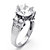4.66 TCW Round Cubic Zirconia Engagement Anniversary Ring in Platinum over Sterling Silver-12 at PalmBeach Jewelry