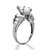3.82 TCW Marquise-Cut Cubic Zirconia Platinum over Sterling Silver Ring-12 at PalmBeach Jewelry