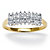 1/7 TCW Round Diamond Peak Ring in 18k Yellow Gold over Sterling Silver-11 at Direct Charge presents PalmBeach