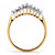 1/7 TCW Round Diamond Peak Ring in 18k Yellow Gold over Sterling Silver-12 at PalmBeach Jewelry