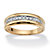 Men's 1/5 TCW Diamond Band in 18k Gold over Sterling Silver-11 at PalmBeach Jewelry