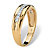 Men's 1/5 TCW Diamond Band in 18k Gold over Sterling Silver-12 at Direct Charge presents PalmBeach