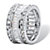 9.34 TCW Round and Emerald-Cut Cubic Zirconia Eternity Band Ring Platinum-Plated-12 at PalmBeach Jewelry