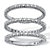 Diamond Accent Platinum-Plated 3-Piece Stackable Eternity Band Set-11 at PalmBeach Jewelry