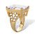 27.10 TCW Emerald-Cut Cubic Zirconia Yellow Gold-Plated Ring-12 at PalmBeach Jewelry