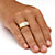 Men's .50 TCW Round Cubic Zirconia Gold-Plated Personalized I.D. Ring-14 at PalmBeach Jewelry
