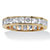 5.29 TCW Princess-Cut Cubic Zirconia Eternity Channel Ring in 18k Gold over Sterling Silver-11 at PalmBeach Jewelry