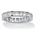 5.29 TCW Princess-Cut Cubic Zirconia Platinum over Sterling Silver Channel-Set Eternity Band-11 at PalmBeach Jewelry