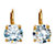 4 TCW Round Cubic Zirconia Drop Earrings Gold-Plated-11 at PalmBeach Jewelry
