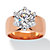 4 TCW Round Cubic Zirconia Solitaire Ring in Rose Gold-Plated-11 at Direct Charge presents PalmBeach
