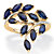 2 64 TCW Genuine Marquise-Cut Midnight Blue Sapphire Ring in 18k Gold over Sterling Silver-11 at PalmBeach Jewelry