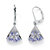 1.28 TCW Pear-Cut Genuine Tanzanite Diamond Accent Platinum over Sterling Silver Fan-Shaped Earrings-11 at Direct Charge presents PalmBeach