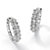 1/10 TCW Ice Diamond Huggie-Hoop Earrings in Platinum over .925 Sterling Silver (3/4")-11 at Direct Charge presents PalmBeach