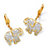 SETA JEWELRY 18k Gold-Plated Two-Tone Filigree Elephant Drop Earrings-11 at Seta Jewelry
