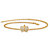 18k Gold-Plated Two-Tone Filigree Butterfly Ankle Bracelet Adjustable 9"-11"-11 at PalmBeach Jewelry