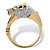 Round Pave Diamond Accent Panther Ring in 18k Gold over Sterling Silver-12 at Direct Charge presents PalmBeach