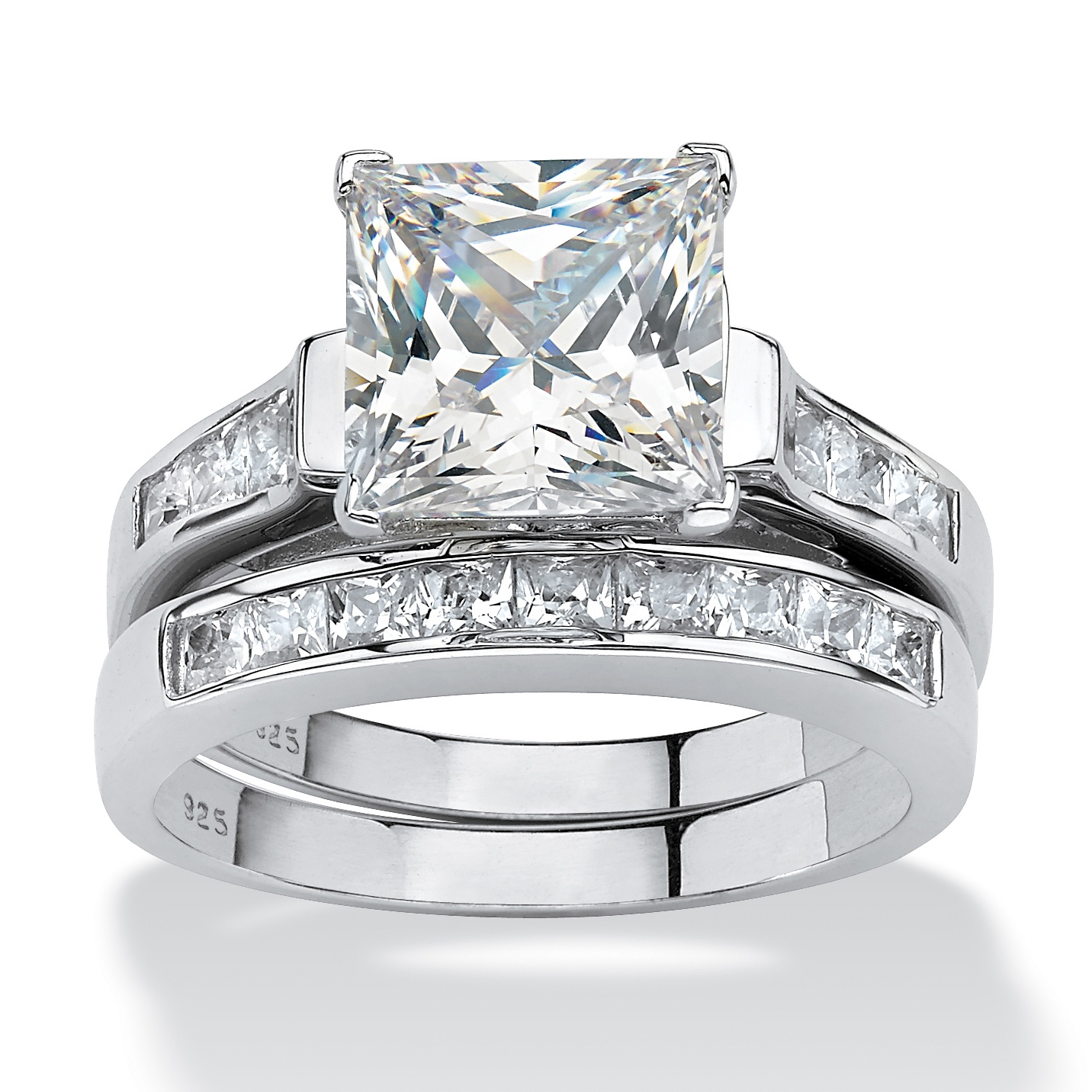 Bellystar Women Aaa 3Ct Princess CZ Diamant Wedding 925 Sterling Silver Jewelry Bridal Jewelry Ring